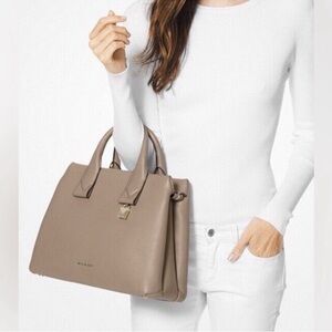 Michael Kors Rollins Leather Satchel